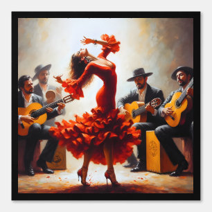 Flamenco Dancer Spaanse Muziekband Behang