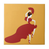Flamenco Dancer Tegeltje (Voorkant)