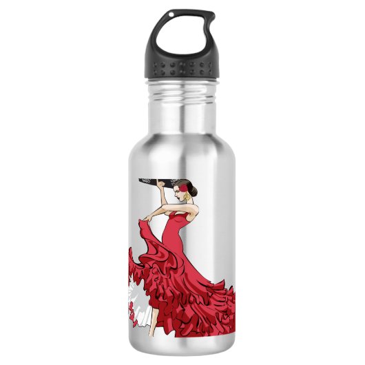 Flamenco Dancer Water Fles (Voorkant)