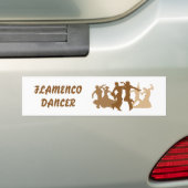 Flamenco Dancers Illustratie Bumpersticker (Op auto)