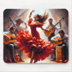 Flamenco-danser Spaanse muziekband Muismat