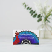 Flamenco danser visitekaartje (Staand voorkant)