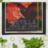 flamenco danseres Spaans Theedoek (Gevouwen)