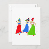 Flamenco Feestdagenkaart (Voorkant / Achterkant)