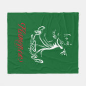 Flamenco Fleece Deken (Voorkant (Horizontaal))