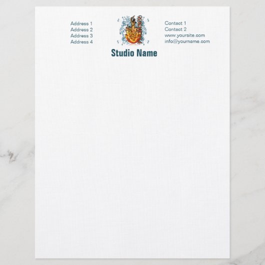 Flamenco II - Letterhead Gepersonaliseerd Briefhoofd (Voorkant)