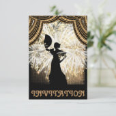 Flamenco Latijnse Dance uitnodiging (Staand voorkant)