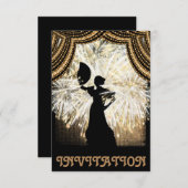 Flamenco Latijnse Dance uitnodiging (Voorkant / Achterkant)