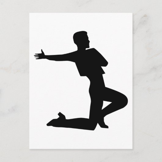 Flamenco-man Briefkaart (Voorkant)