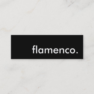 flamenco mini visitekaartje