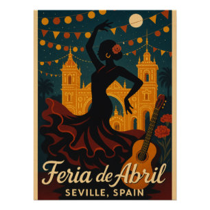 Flamenco Nights - Feria de Abril, Sevilla Perfect Poster