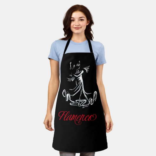 Flamenco Schort (Gedragen)