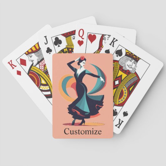 Flamencodanser Thunder_Cove Pokerkaarten (Achterkant)