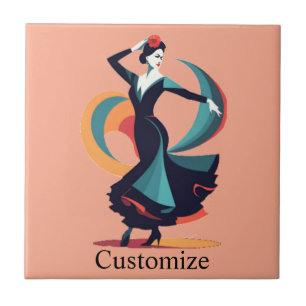 Flamencodanser Thunder_Cove Tegeltje
