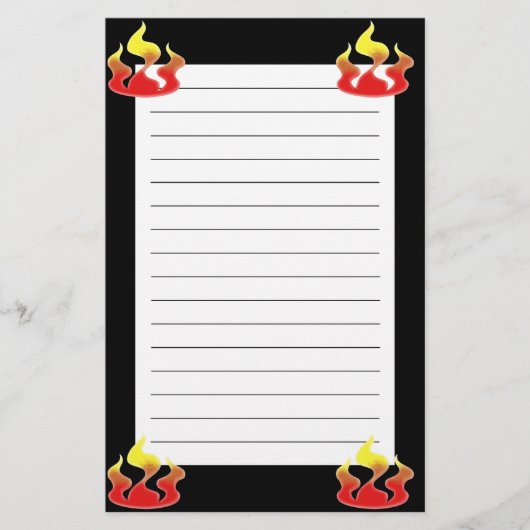 Flames Briefpapier (Voorkant)