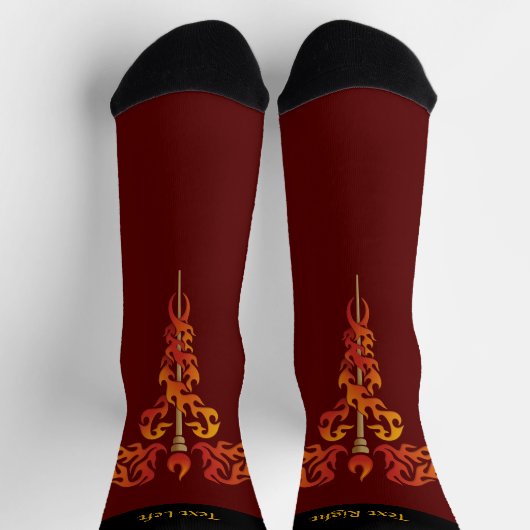 Flames Caduceus Socks Sokken (Top)