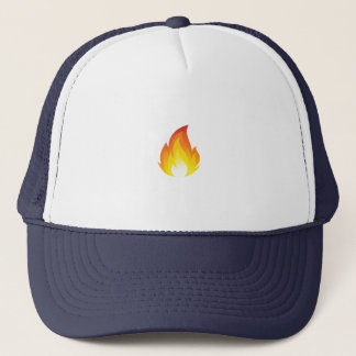 Flames Emoji Trucker Hat Pet