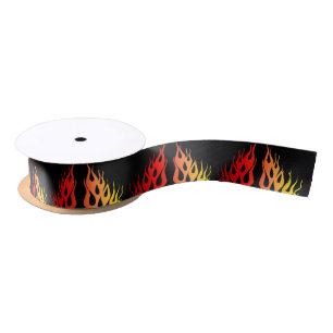 Flames Graphic Ribbon Lint