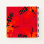 Flames griller la recette de livre de cuisine pers (Dos)