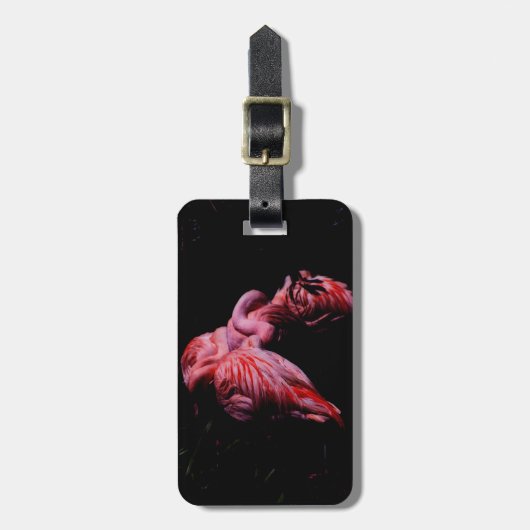 Flames in de duisternis bagagelabel (Voorkant verticaal)