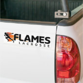 Flames Lacrosse Bumpersticker (Op Truck)