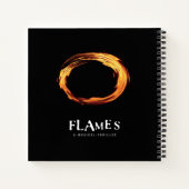 FLAMES-laptop Notitieboek (Achterkant)
