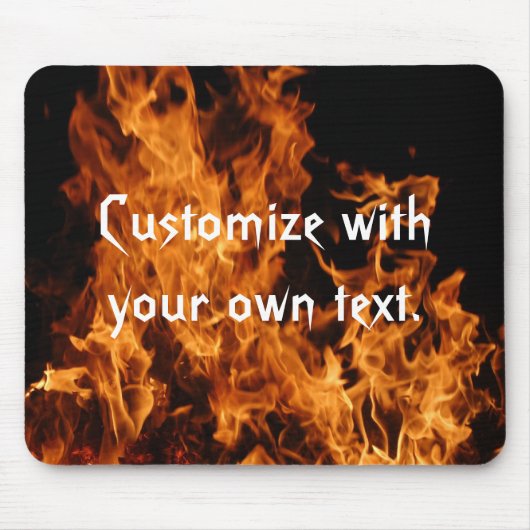Flames Mousepad Muismat (Voorkant)