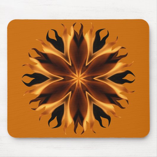Flames Mousepad Muismat (Voorkant)