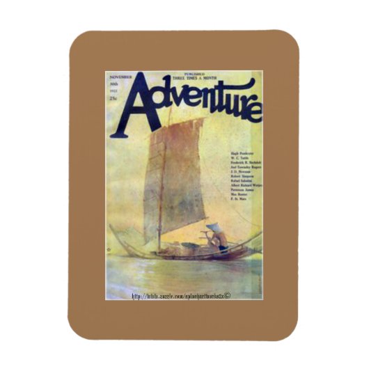 "Flames of the Storm by W.C. Tuttle" Magneet (Verticaal)