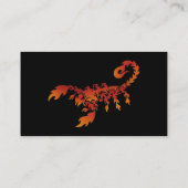 Flames Scorpion Carte de visite (Dos)