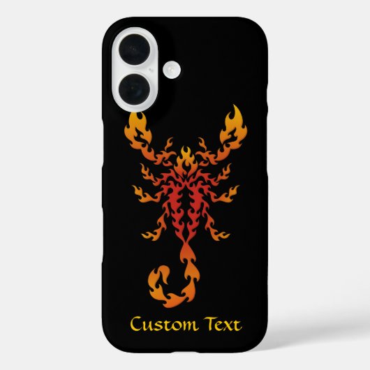 Flames Scorpion Case-Mate iPhone Case (Achterkant)