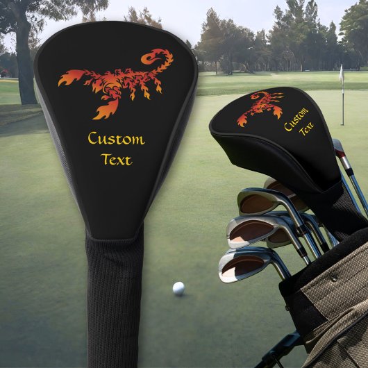Flames Scorpion Golf Head Hoesje Golfheadcover
