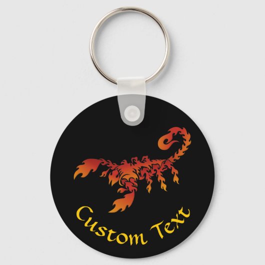 Flames Scorpion Sleutelhanger (Voorkant)