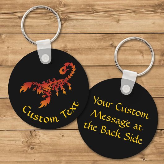 Flames Scorpion Sleutelhanger