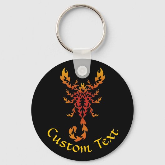 Flames Scorpion Sleutelhanger (Voorkant)