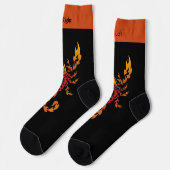 Flames Scorpion Socks Sokken (Links)