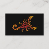 Flames Scorpion Visitekaartje (Achterkant)