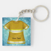 Flames Shield Firefighter Sleutelhanger (Achterkant)