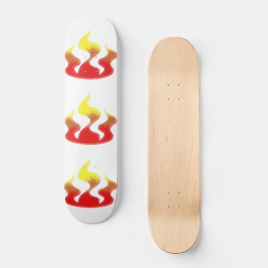 Flames Skateboard (Voorkant)