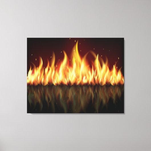 FLAMES sur toile (Recto)