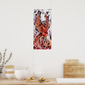 Flames van het Phoenix 12 x 27-inch Poster (Keuken)