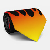 Flames voeden je hart stropdas (Opgerold)