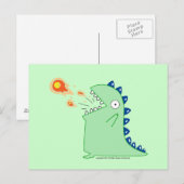 Flamey la carte postale du Dragon (Devant / Derrière)