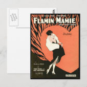 Flamin Mamie Flapper Briefkaart (Voorkant / Achterkant)