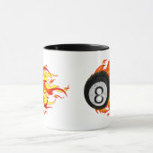 Flaming 8 Ball Mok (Midden)