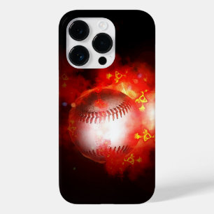 Flaming Baseball Case-Mate iPhone 14 Pro Hoesje