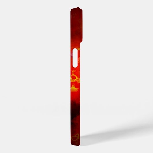 Flaming Baseball Case-Mate iPhone Case (Achterkant / Rechts)