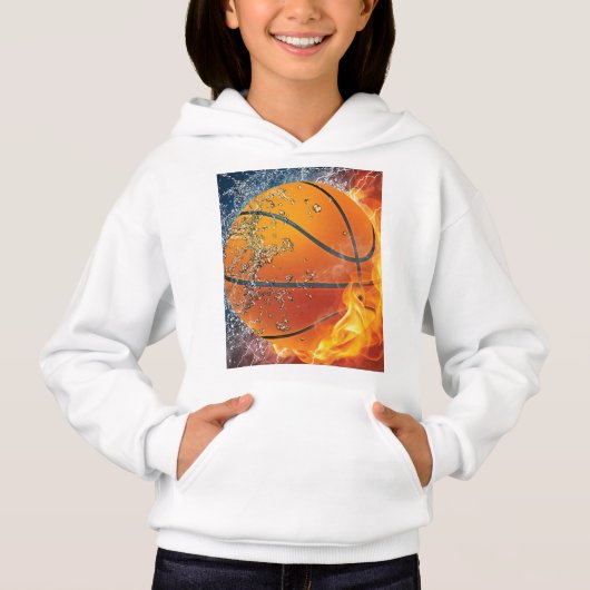 Flaming basketbal (Voorkant)