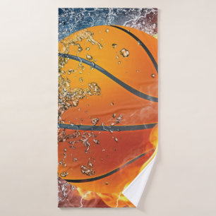 Flaming basketbal badhanddoek