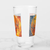 Flaming basketbal glas (Rechts)